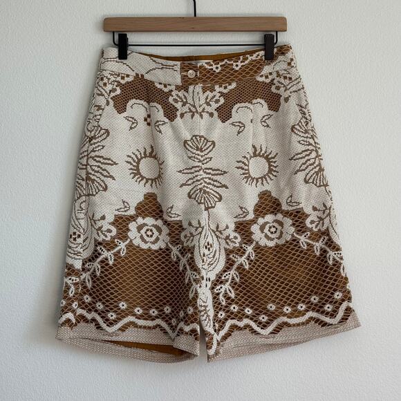 Beatrice .b Lace Bermuda Shorts Lace Anthropologie Size M - Picture 3 of 5
